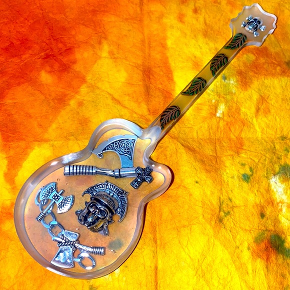 Other - Pirate Skull Head Guitar with Axes